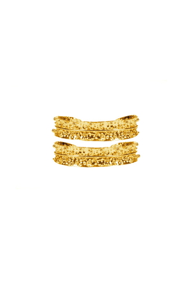 Dira Bangle Morning Dew Gold Tone - Set Of 2