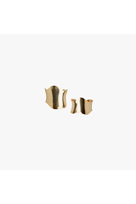 Rollercoaster Ring Set - Gold Tone