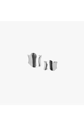 Rollercoaster Ring Set - Silver Tone