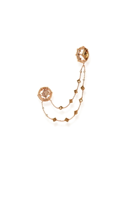 Condor Gold & Light Pink Unisex Brooch 