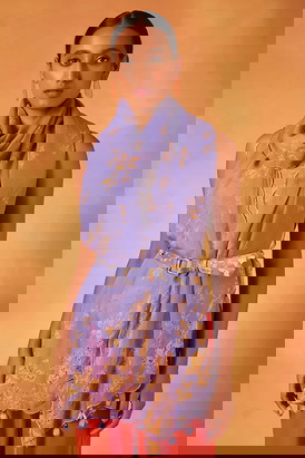 Stroll Stole - Purple