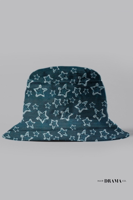 Kids Denim Print Bucket Hat