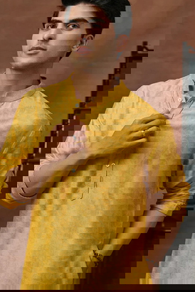 Reed Kurta - Mustard