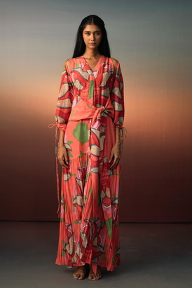 Printed Long Dress