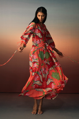 Printed Long Dress