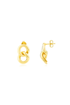 Yellow Gold Plated Statement Earrings