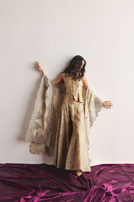 Dual Color Flared Shararas