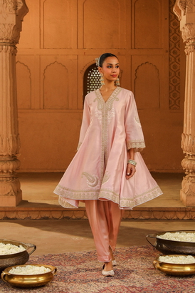 Fajr Short Anarkali With Salwar And Dupatta