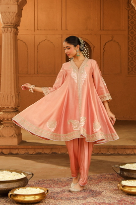Fajr Short Anarkali With Salwar And Dupatta