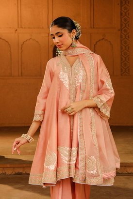 Fajr Short Anarkali With Salwar And Dupatta