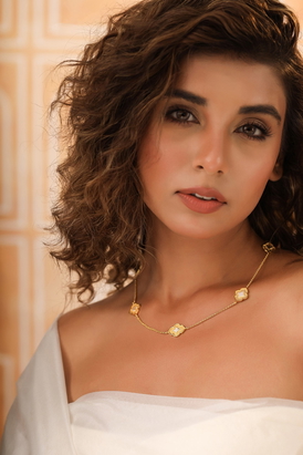 Gold Amber Necklace