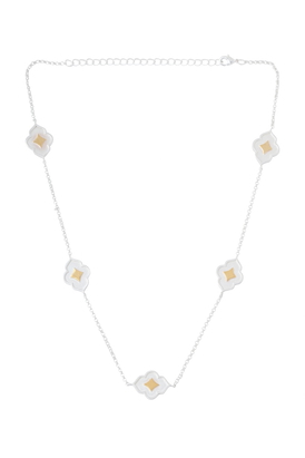 Silver Amber Necklace