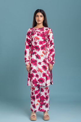 Ivory Hibscus Kurta Sets