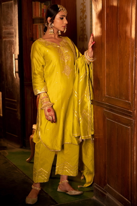 Zara Panna Kurta Pant Set