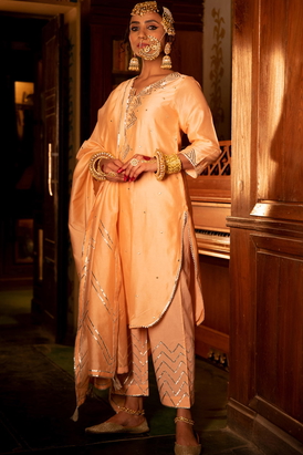 Zara Gulaabi Kurta Pant Set