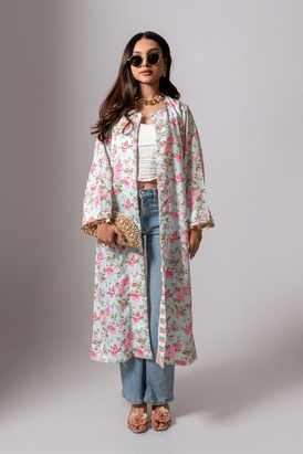 Linen Digital Print Kali Jacket