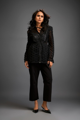 Cutout Jacket And Pants