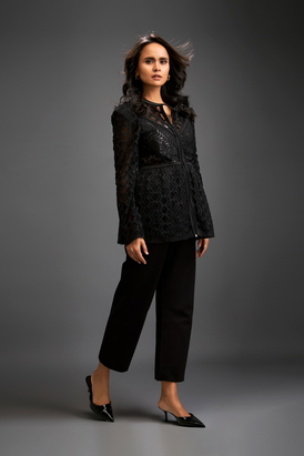 Cutout Jacket And Pants