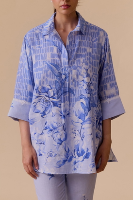Neela Tunic- Blue Print