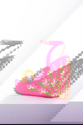 April Moon - Pink Wedge Heel