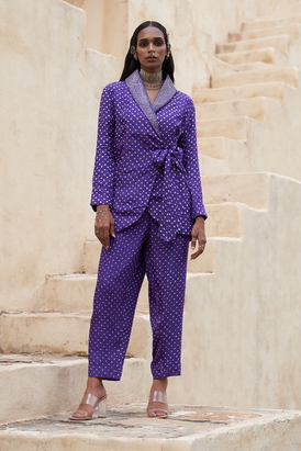 Wrap Around Jacket Set