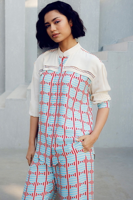 White Illusion Lace Shirt