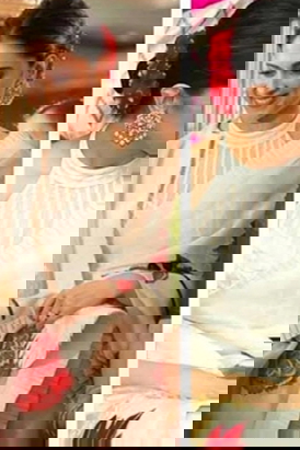 Ivory Saree With Blouse And Underskirt