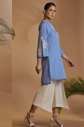 ORIGANI Blue Bird Escape Tunic