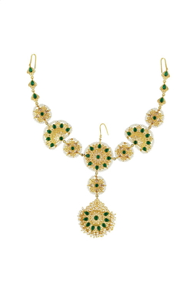 Green Gold Plated Matha patti