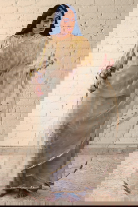 Grey Noor Saree