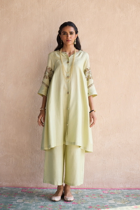 Green Kaura Co-ord Set