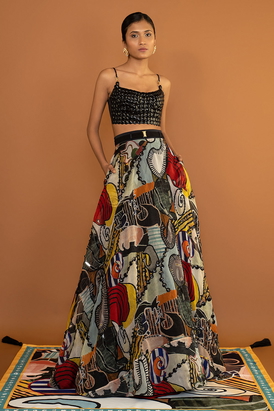 Iconomash Macron Vine Skein Lehenga