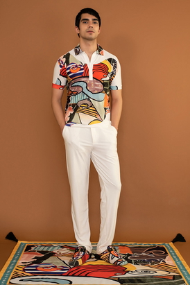 Iconomash Wavy Polo T Shirt