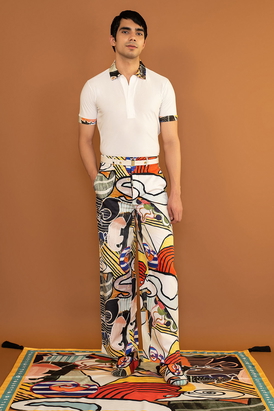 Iconomash Ivory Polo T Shirt