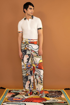 Iconomash Ivory Polo T Shirt
