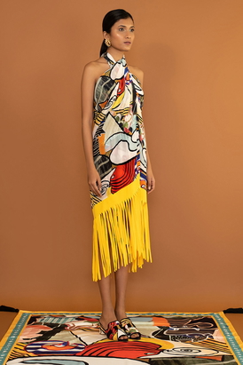 Iconomash Fringed Edge Drawstring Paneyo