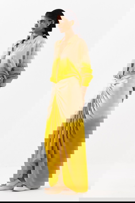 Dawn Draped Shirt Dress