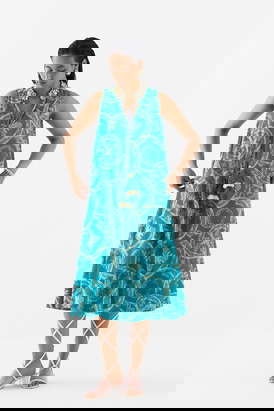Coconut Palm A- Line Dress 