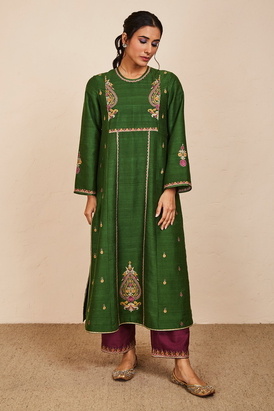 Green Yashi Kurta Set