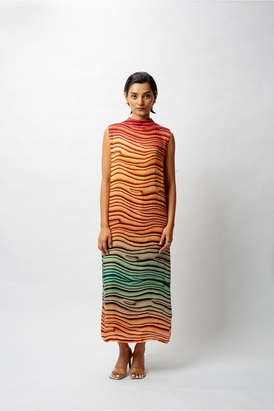 Satin Bliss Print Resort Dress