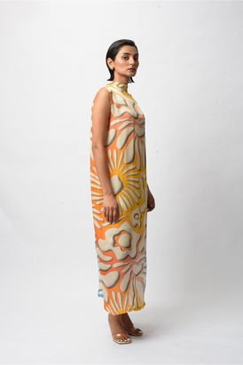 Satin Bliss Print Resort Dress