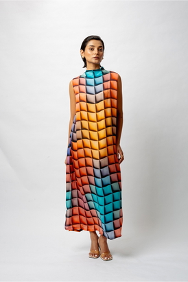 Satin Bliss Print Resort Dress