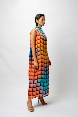 Satin Bliss Print Resort Dress