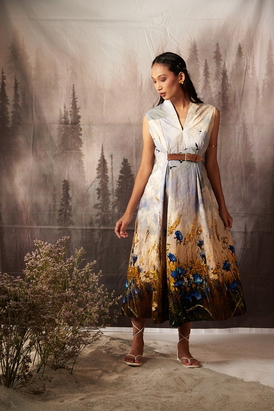 Hayland Leather Belt Dress